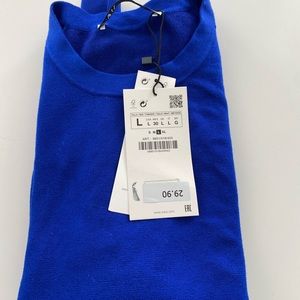 Zara NWT sleeveless blue top